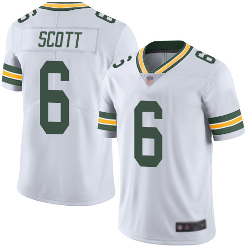 Green Bay Packers Limited White Youth 6 Scott J K Road Jersey Nike NFL Vapor Untouchable